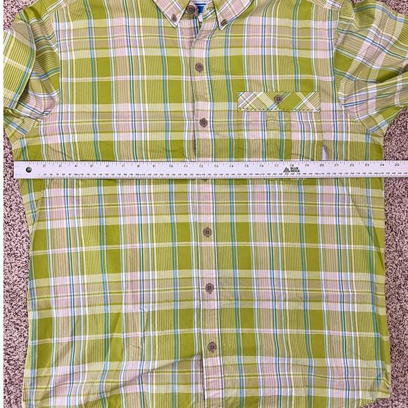 Columbia Mens L Outdoors Fishermancore Coastal Nautical Plaid Button-Up Shirt - Picture 8 of 10